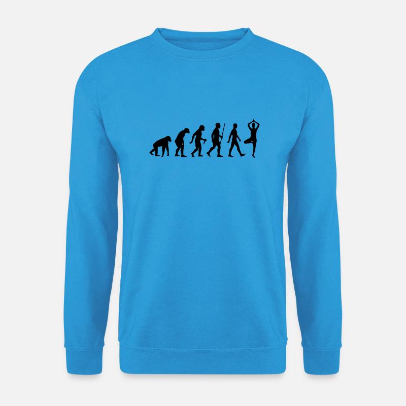 Evolution Yoga - Unisex Pullover - Meeresblau