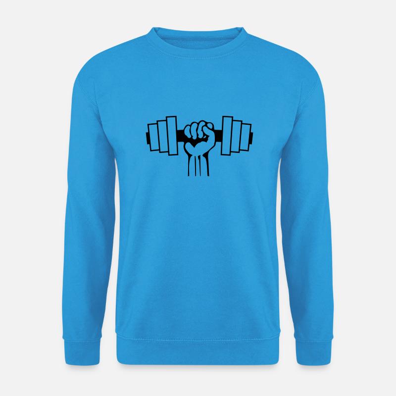 hand lift - Unisex Pullover - Meeresblau