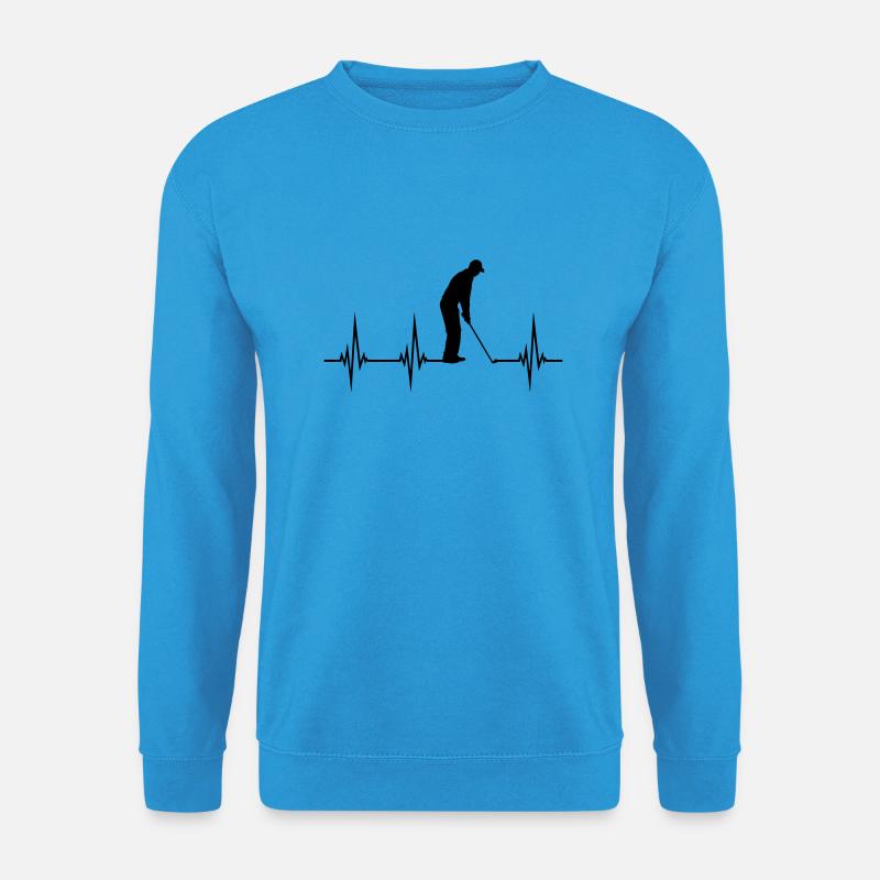 Puls EKG Golf - Unisex Pullover - Meeresblau