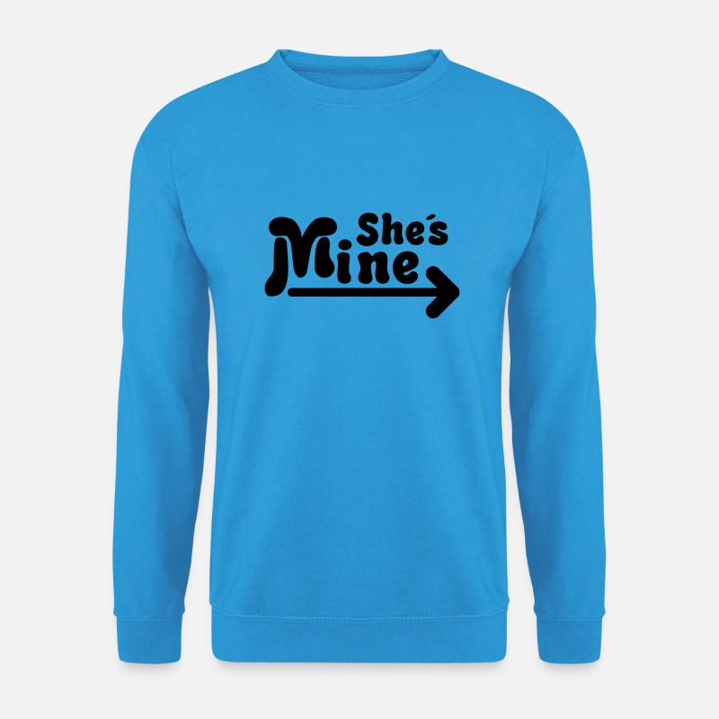shes_mine_de1 - Unisex Pullover - Meeresblau