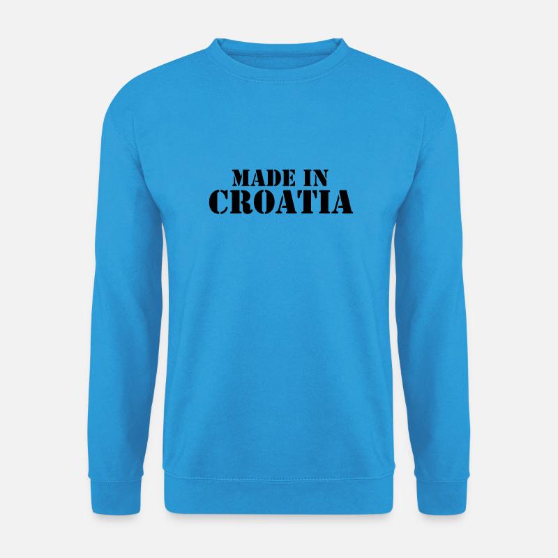Croatia - Kroatien - Hrvatska - Unisex Pullover - Meeresblau