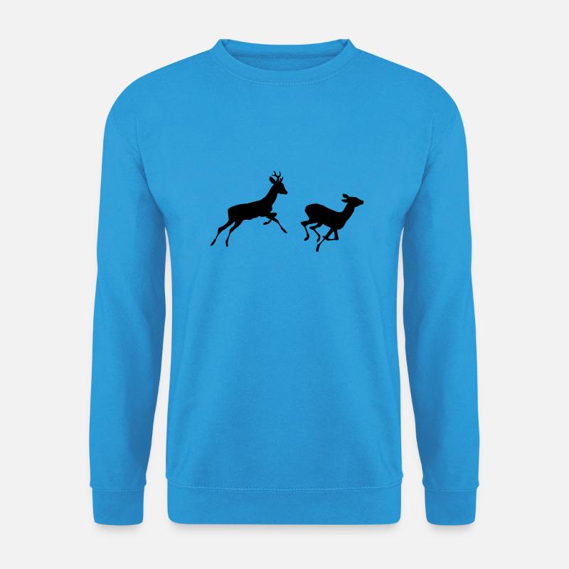 Hirsche - Unisex Pullover - Meeresblau