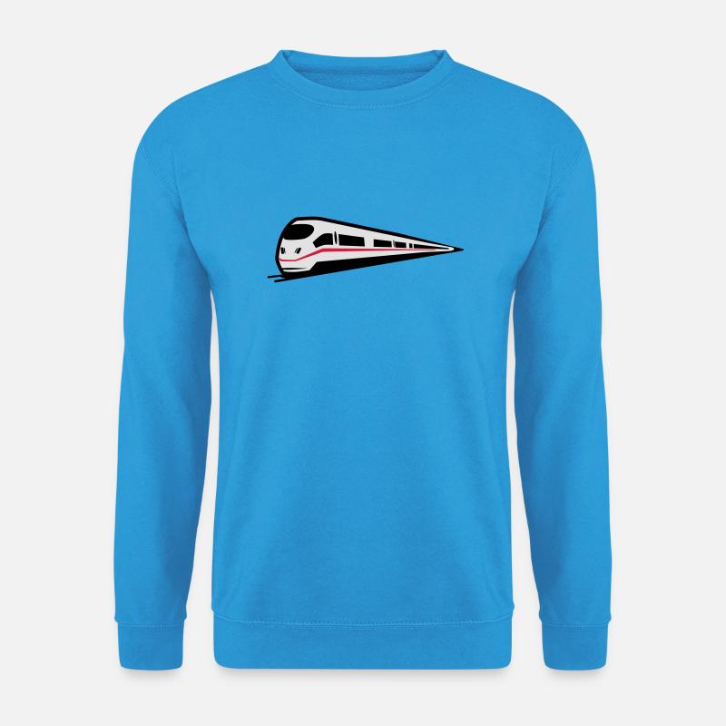 Zug Eisenbahn ice - Unisex Pullover - Meeresblau