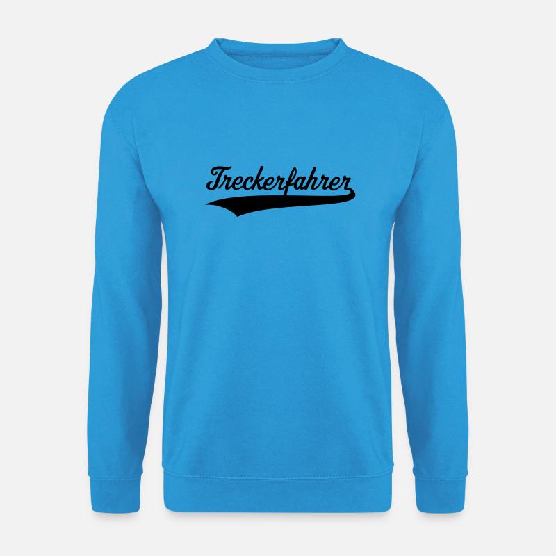 Treckerfahrer (Trecker, Traktor Fahren / Treckern) - Unisex Pullover - Meeresblau