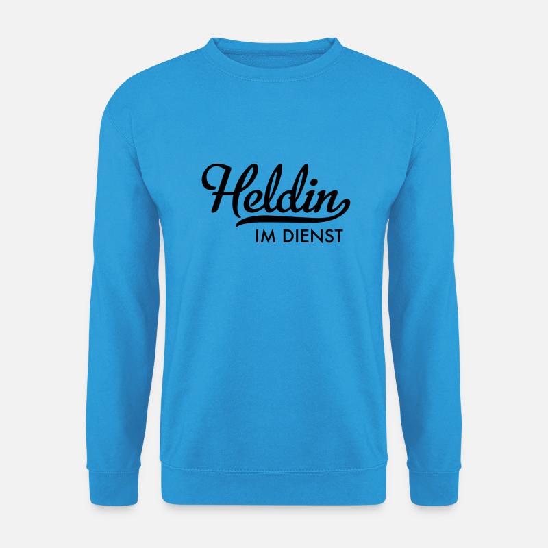 Heldin im Dienst - Unisex Pullover - Meeresblau