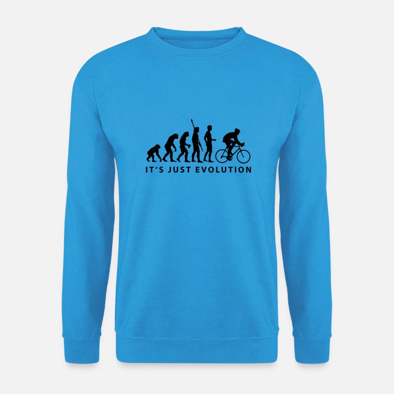 biker evolution - Unisex Sweatshirt - sea blue