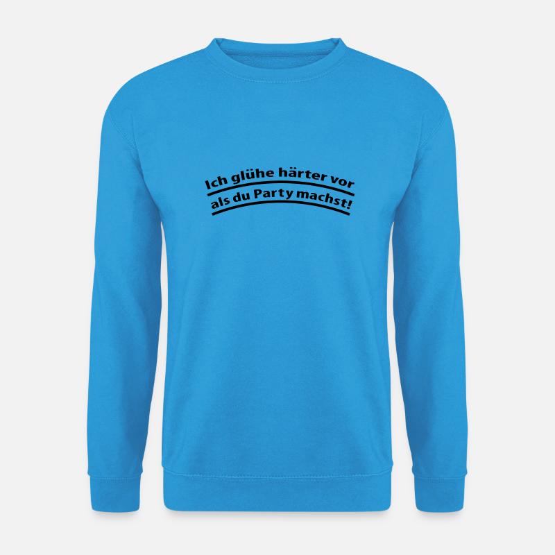 vorglühen - Unisex Pullover - Meeresblau