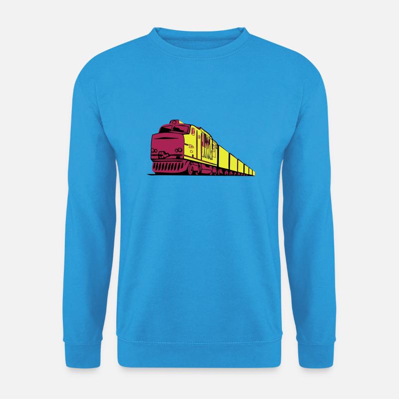 Güterzug Eisenbahn lok - Unisex Pullover - Meeresblau