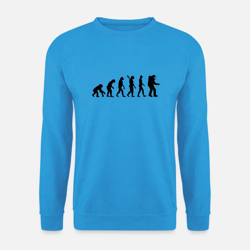 Evolution Astronaute - Sweat-shirt Unisexe - bleu mer