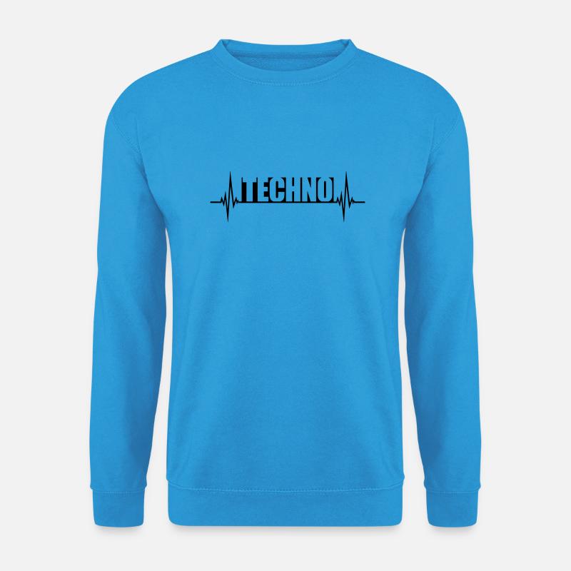 Puls Musik Techno - Unisex Pullover - Meeresblau