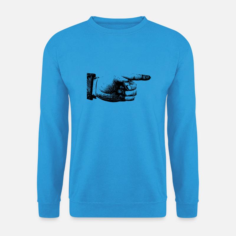 Finger zeigen - Unisex Pullover - Meeresblau