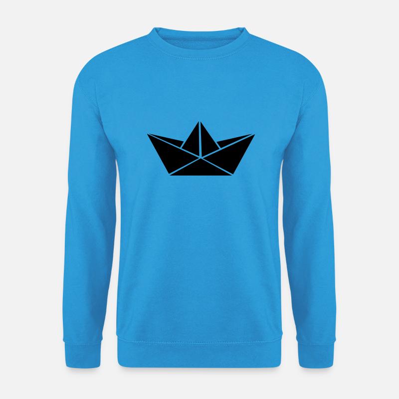 papierboot_01 - Unisex Pullover - Meeresblau