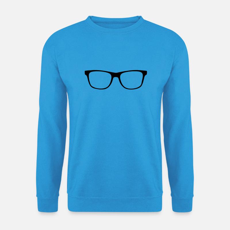 Geek glasses - Unisex Pullover - Meeresblau
