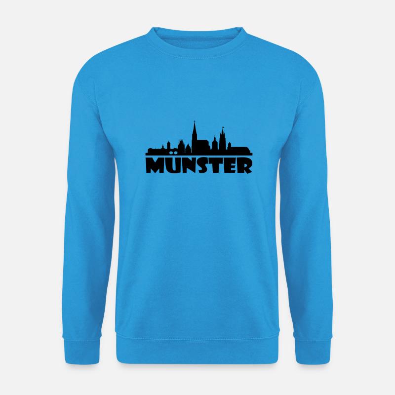 Skyline Münster - Unisex Pullover - Meeresblau