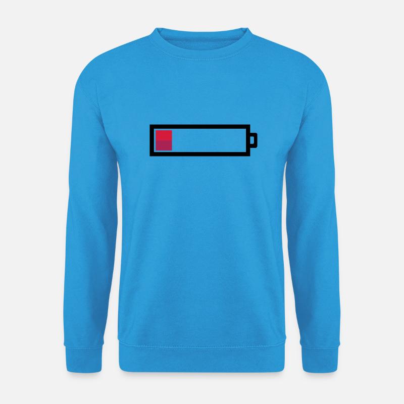Leere Batterie - Unisex Pullover - Meeresblau