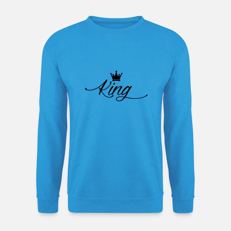 king - Unisex Pullover - Meeresblau