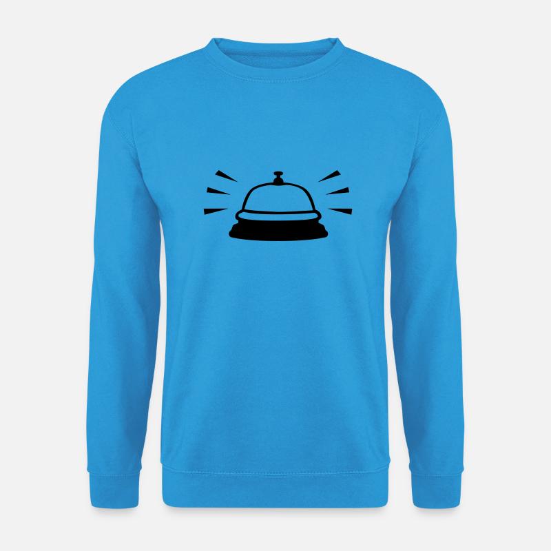 Desk bell, table bell - Unisex Sweatshirt - sea blue