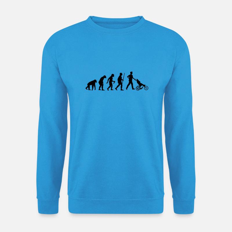 Father Evolution - Unisex Pullover - Meeresblau
