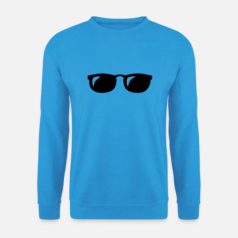 brille - Unisex Pullover - Meeresblau