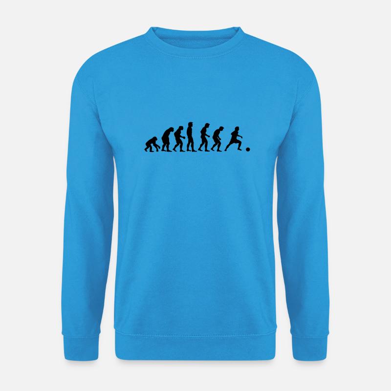 soccer Evolution - Unisex Sweatshirt - sea blue