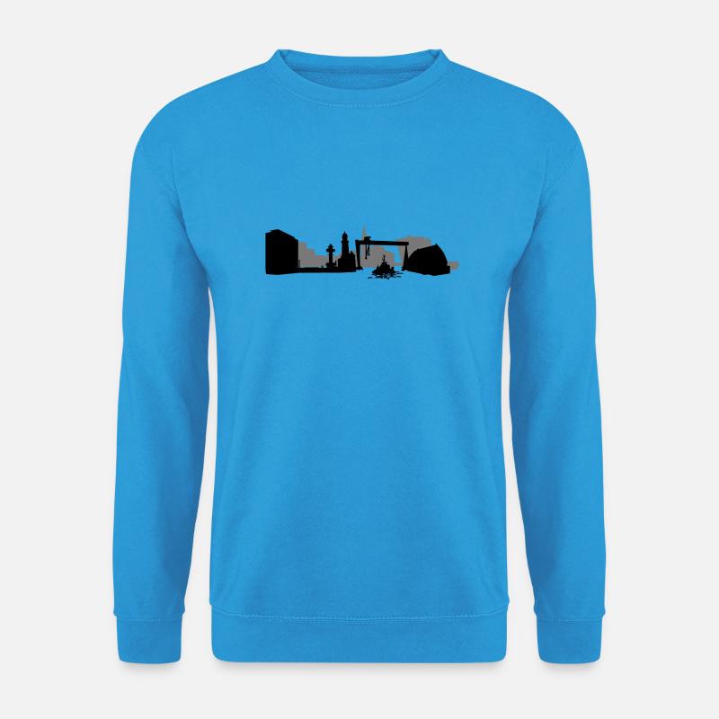 Kiel Skyline - Unisex Pullover - Meeresblau