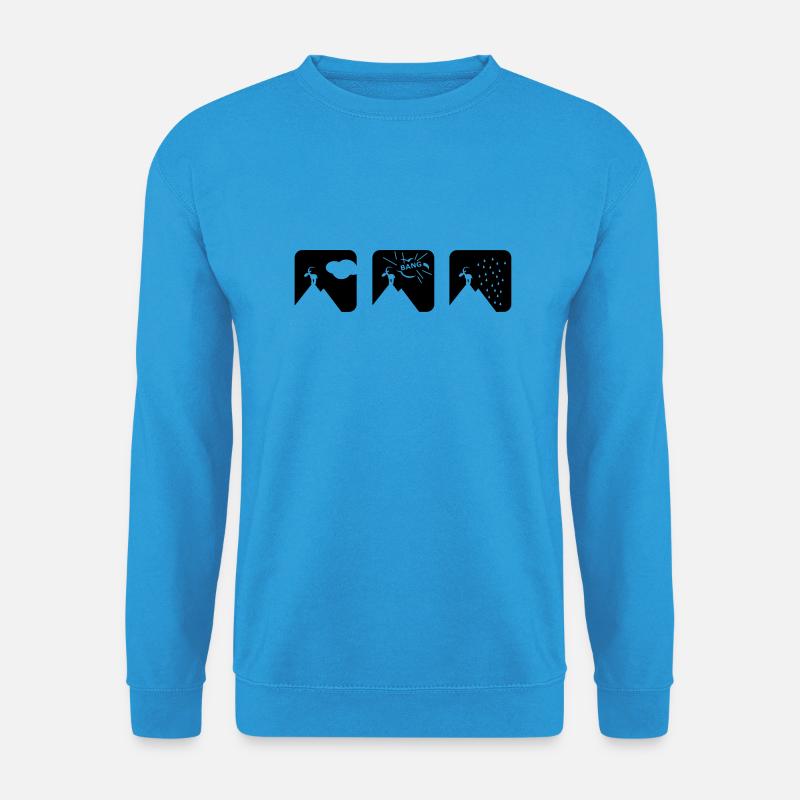 whyitrains1 - Unisex Pullover - Meeresblau