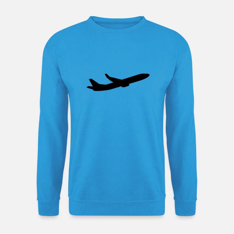 flugzeug_1__f1 - Unisex Pullover - Meeresblau