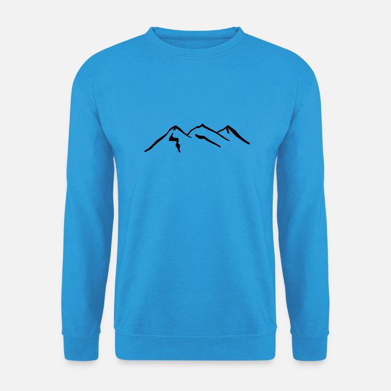 alpen__f1 - Unisex Pullover - Meeresblau
