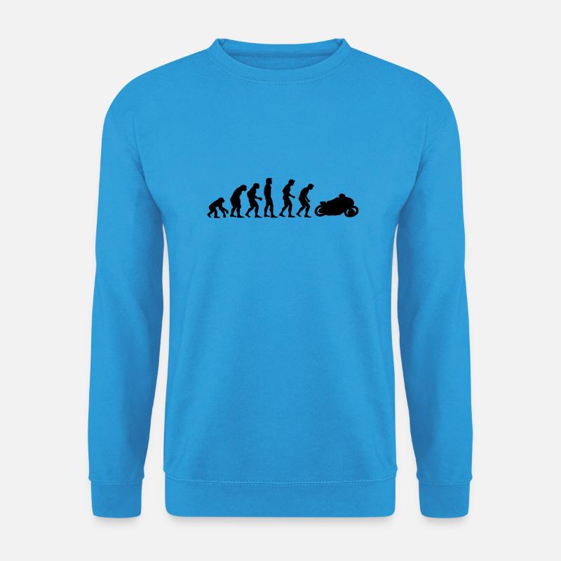 motorcycle evolution - Sweat-shirt Unisexe - bleu mer