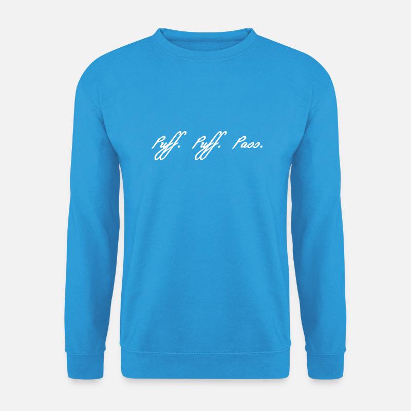 Puffpuff weis - Unisex Pullover - Meeresblau