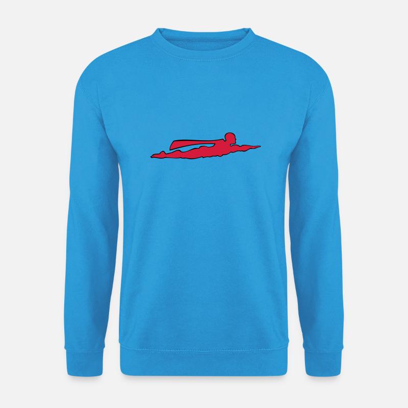 Superheld zweifarbig - Unisex Pullover - Meeresblau