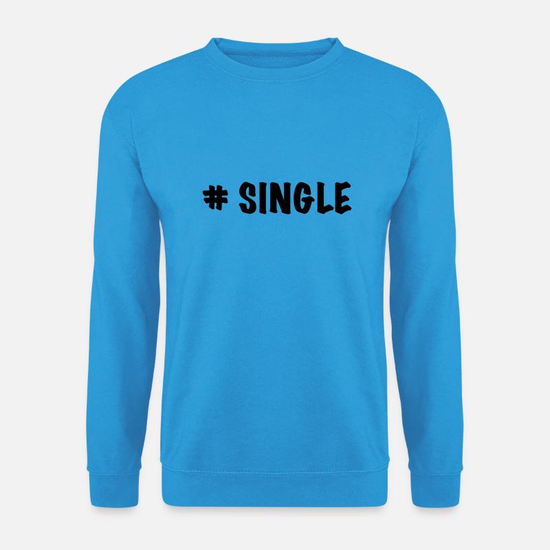 # single - Unisex Pullover - Meeresblau