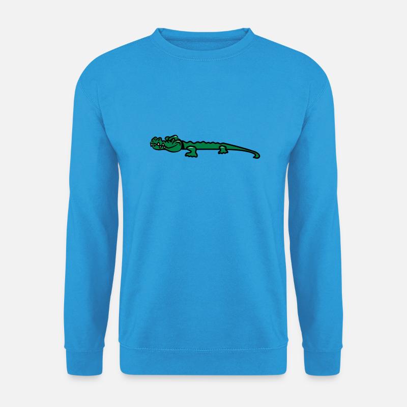 Krokodil lustig - Unisex Pullover - Meeresblau