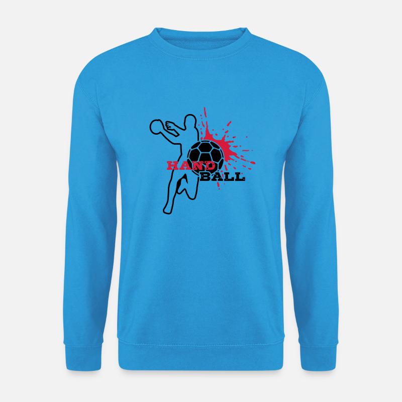 HANDBALL Spieler-Splash - Unisex Pullover - Meeresblau