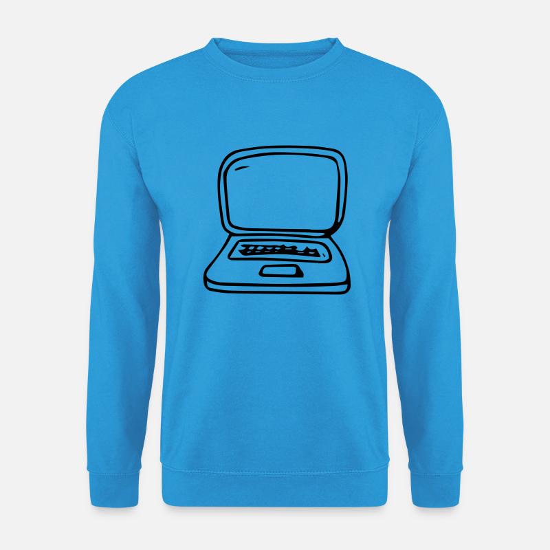 Laptop,Computer,Anzeige,Internet,digital,tragbar - Unisex Pullover - Meeresblau
