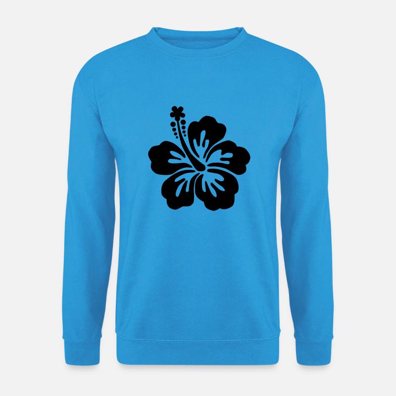 hibiscus10 - Unisex Pullover - Meeresblau