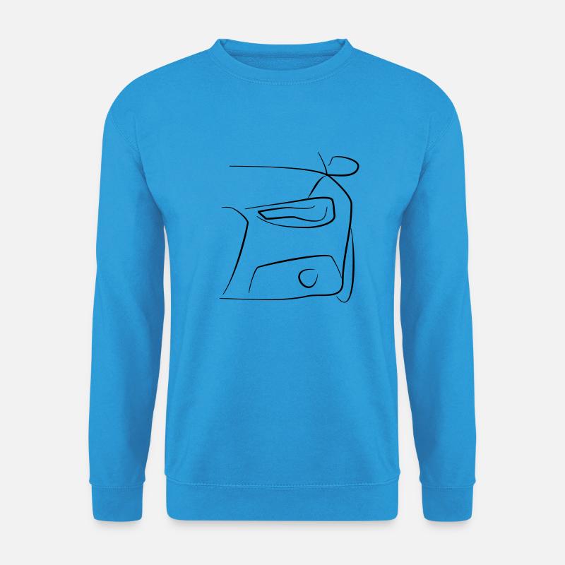 Auto Front Scheinwerfer Tribal - Unisex Pullover - Meeresblau