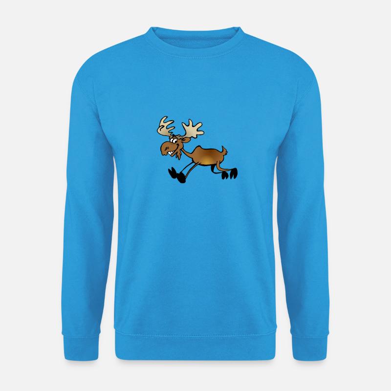 Moose runs - Unisex Sweatshirt - sea blue