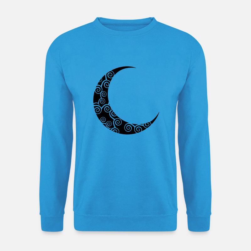 mond_01 - Unisex Pullover - Meeresblau