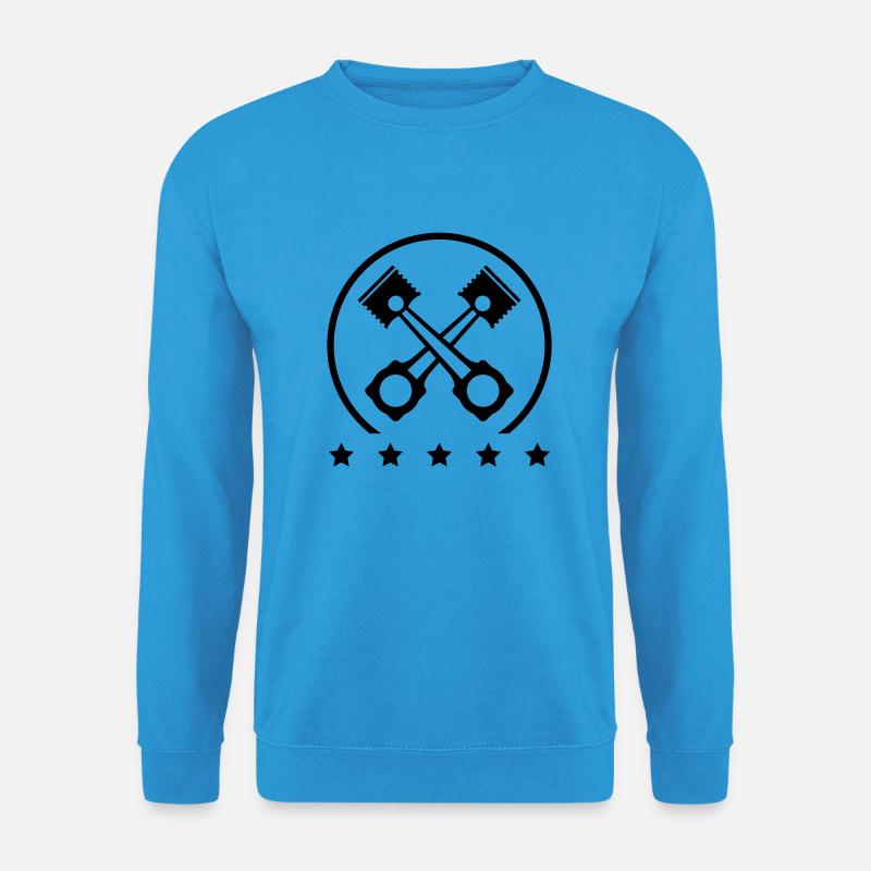 zylinder_kolben1__f1 - Unisex Pullover - Meeresblau