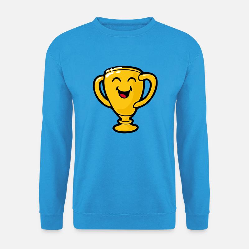 Smiley Goldtrophy Giggling - Unisex Pullover - Meeresblau