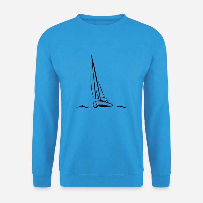 Segelboot - Unisex Pullover - Meeresblau
