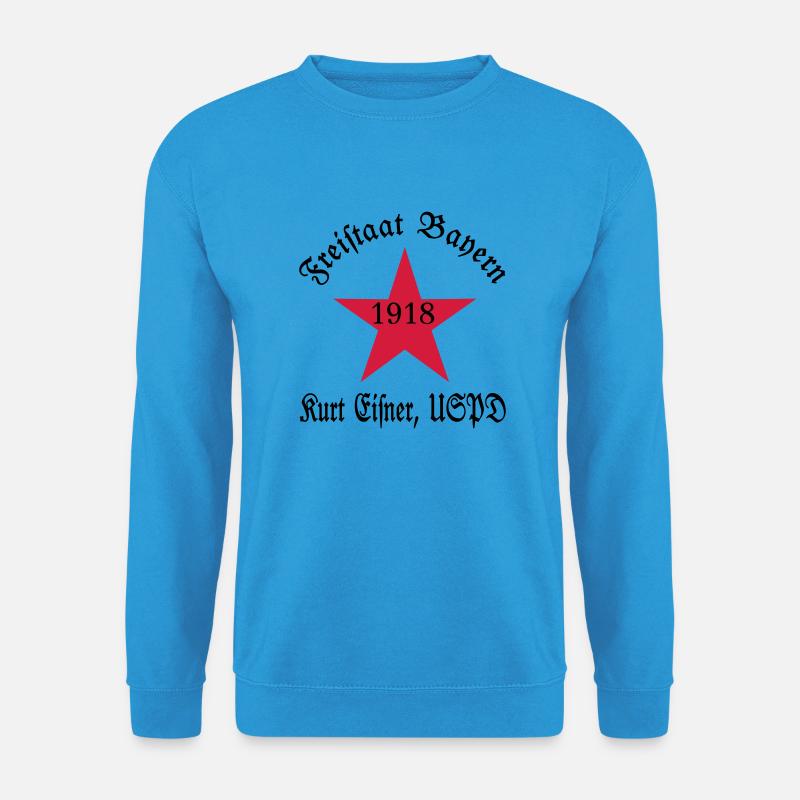 Freistaat Bayern Kurt Eisner (USPD) - Unisex Pullover - Meeresblau