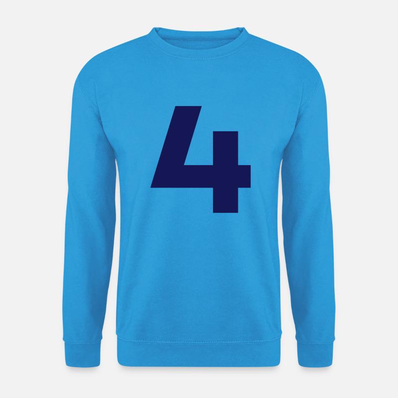 Vier 4 - Unisex Pullover - Meeresblau