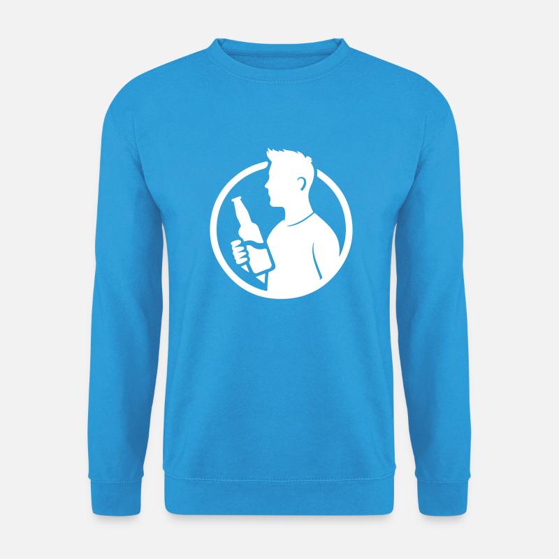 Saufen Logo - Unisex Pullover - Meeresblau