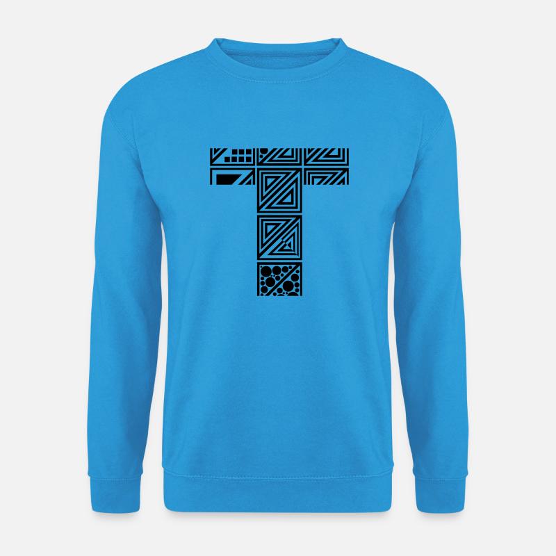 Buchstabe T - Unisex Pullover - Meeresblau
