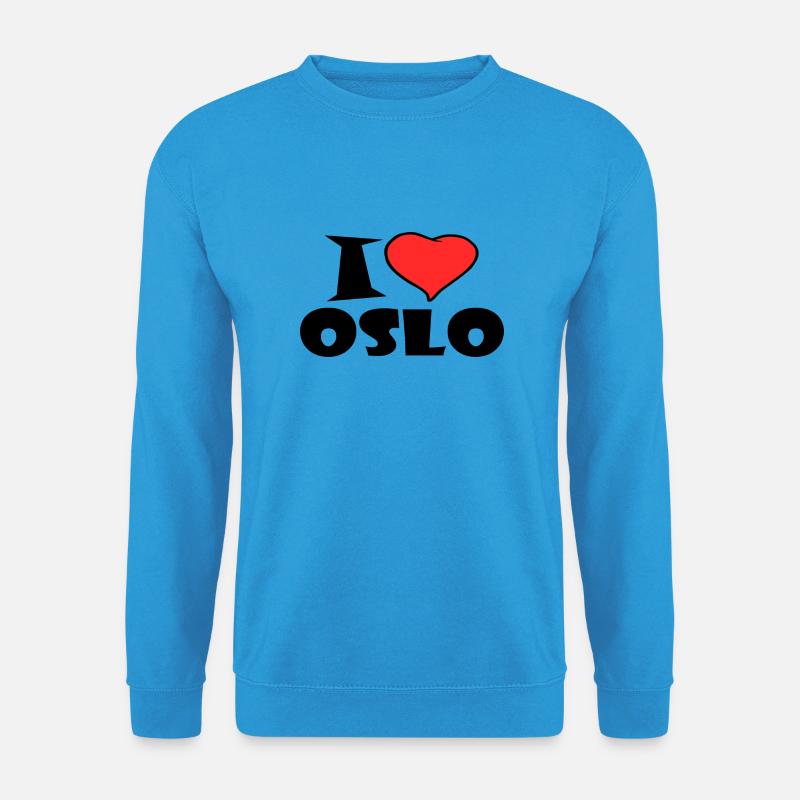 I Love Oslo - Unisex Pullover - Meeresblau
