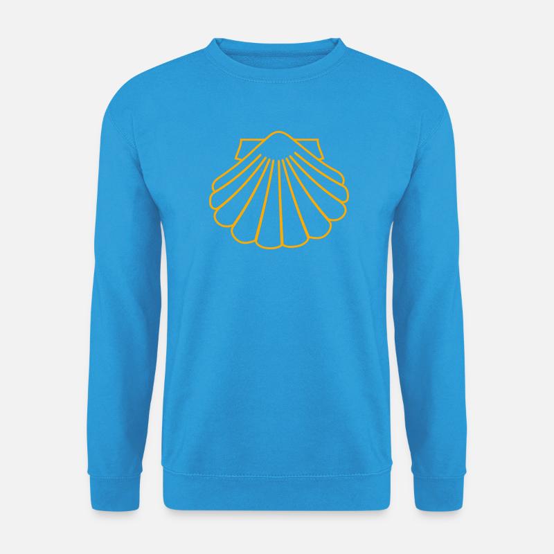 Jakobsmuschel als Glückssymbol - Unisex Pullover - Meeresblau