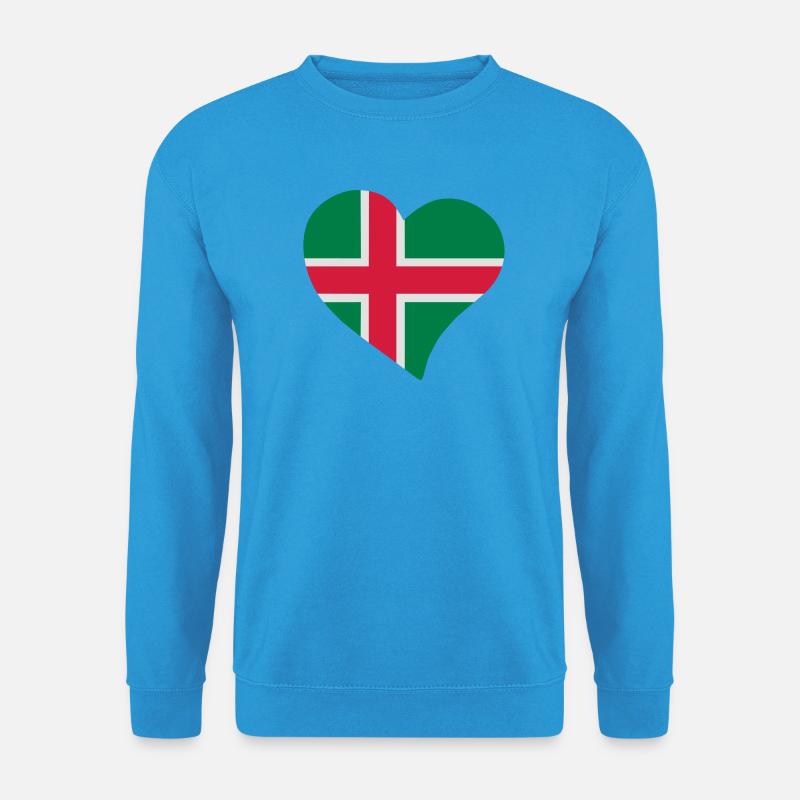 Småland herz - Unisex Pullover - Meeresblau