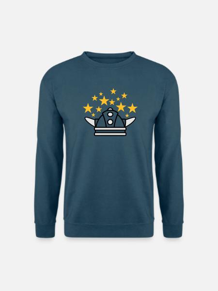 Wikinger Helm Idee - Unisex Pullover - Meeresblau